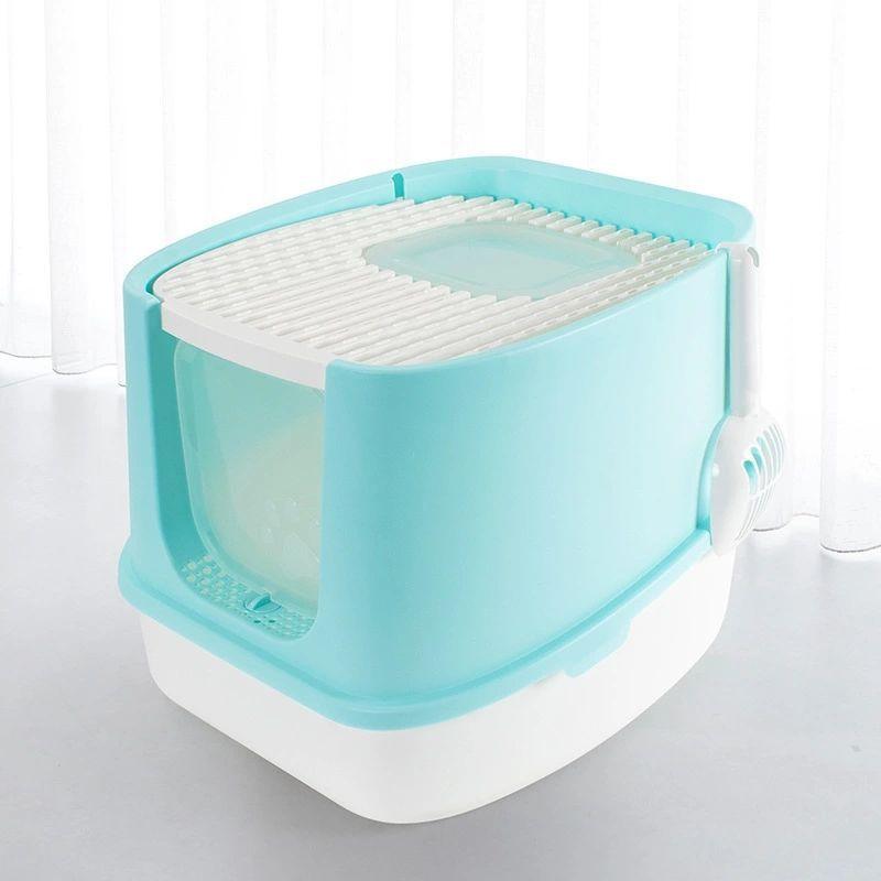 Fashionable Enclosed Cat Litter Box With Anti-Splash Design-2