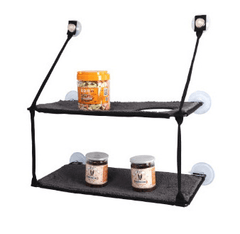 Luxury Cat Hammock Bed With Super Suction Cup - Removable And Washable-4