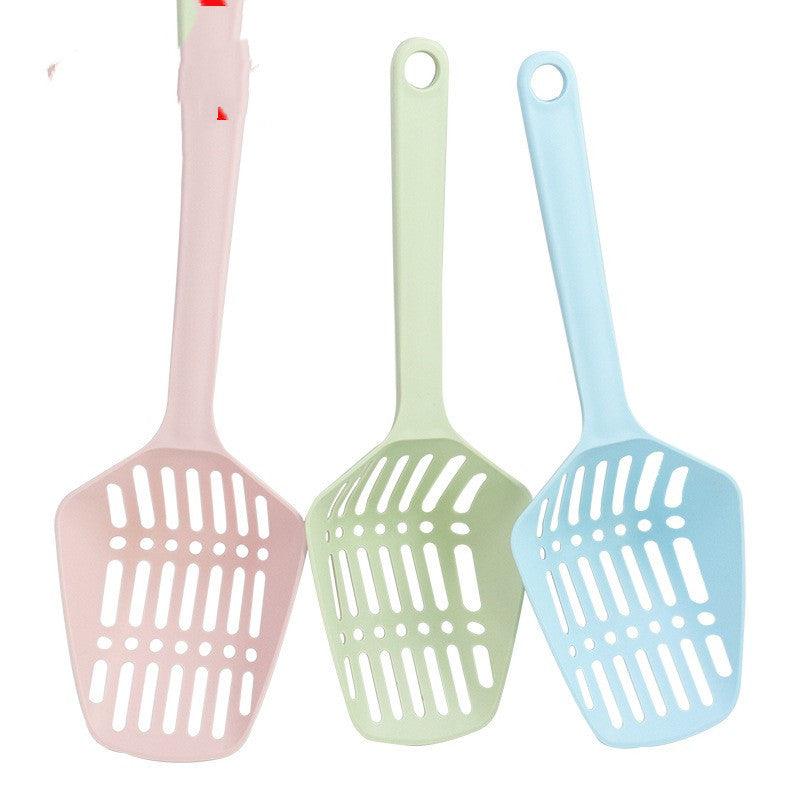 Solid Handle Plastic Pet Cat Litter Scoop-4