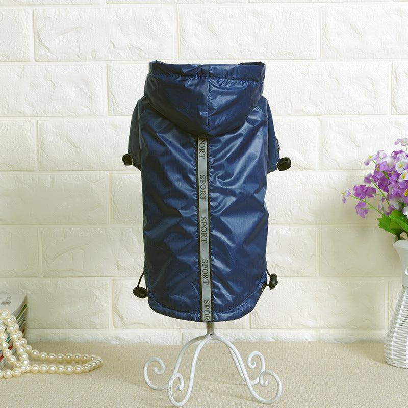 Hooded Pet Raincoat - Waterproof And Warm-2