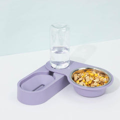 Rotatable Corner Bowl For Cats - Automatic Drinking Water Feeder-3
