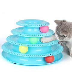 Interactive Cat Ball Tower Tracks Toy - Fun And Engaging Playtime For Your Feline Friend-2