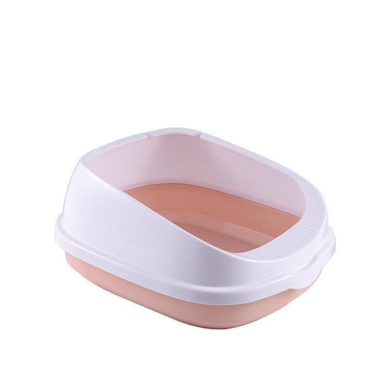 Oversized Splash-Proof Semi-Enclosed Cat Litter Box: The Ultimate Kitten Haven-3