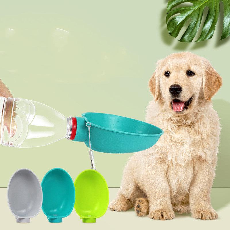 Portable Dog Drinking Bowl Outdoor Water Feeding Pet Outside Water Cup Dog Kettle For Small Breeds Dogs-2