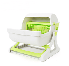 Sleek Kitty Corner Cat Litter Box-5