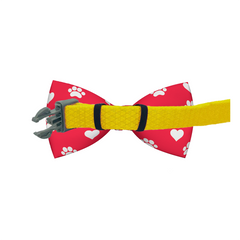Valentines Red Dog Bow Tie