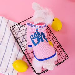 Breathable Mesh Hooded Dog Vest - Stylish Summer Shirt For Small Dogs-3