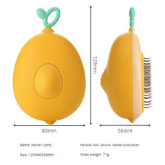 Cat Brush Hair Remover Cleaning Avocado Shaped Dog Grooming Tool Pet Combs Brush Stainless Steel Needle Pet Cleaning Care-4