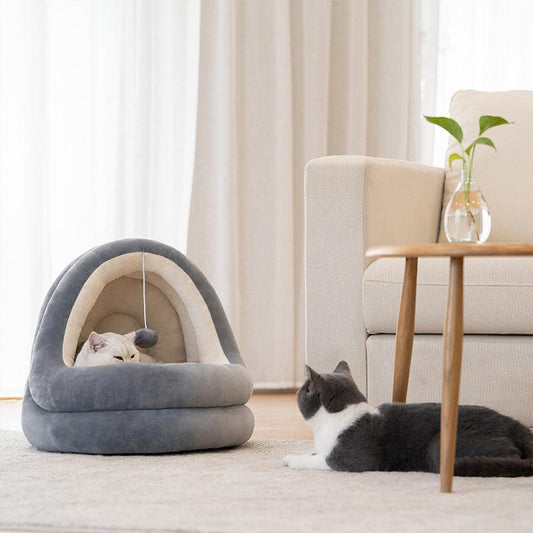 Cozy Haven Cat Bed: Luxurious Comfort For Your Feline Friend-1
