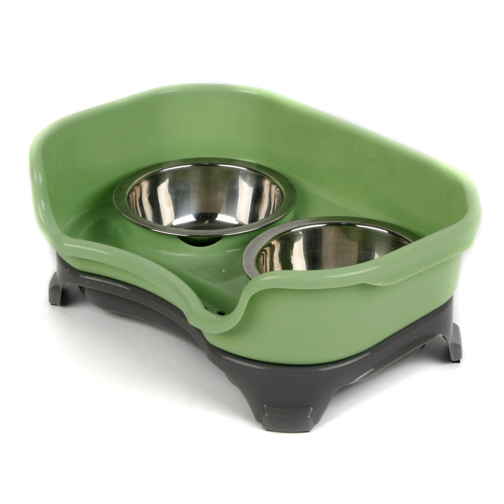 Pet Double Basin Stainless Steel Bowl Set-6
