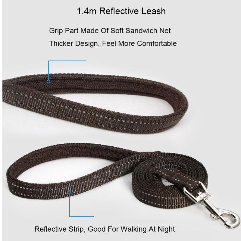 Reflective Mesh Dog Harness & Leash Set