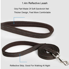 Reflective Mesh Dog Harness & Leash Set