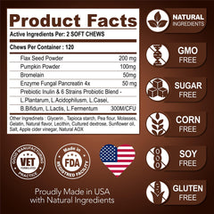 Dog Probiotic & Fiber Chews