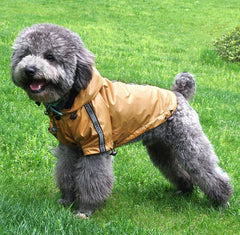 Hooded Pet Raincoat - Waterproof And Warm-3