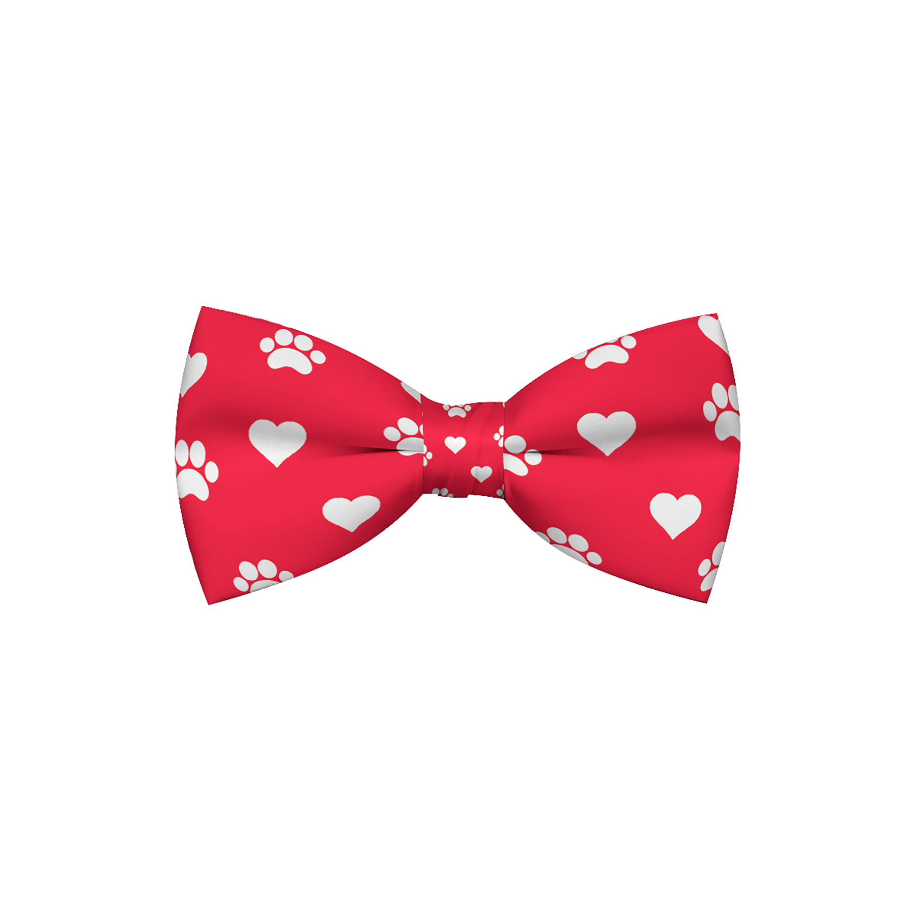 Valentines Red Dog Bow Tie