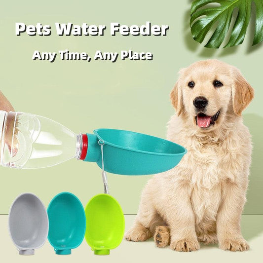 Portable Dog Drinking Bowl Outdoor Water Feeding Pet Outside Water Cup Dog Kettle For Small Breeds Dogs-0