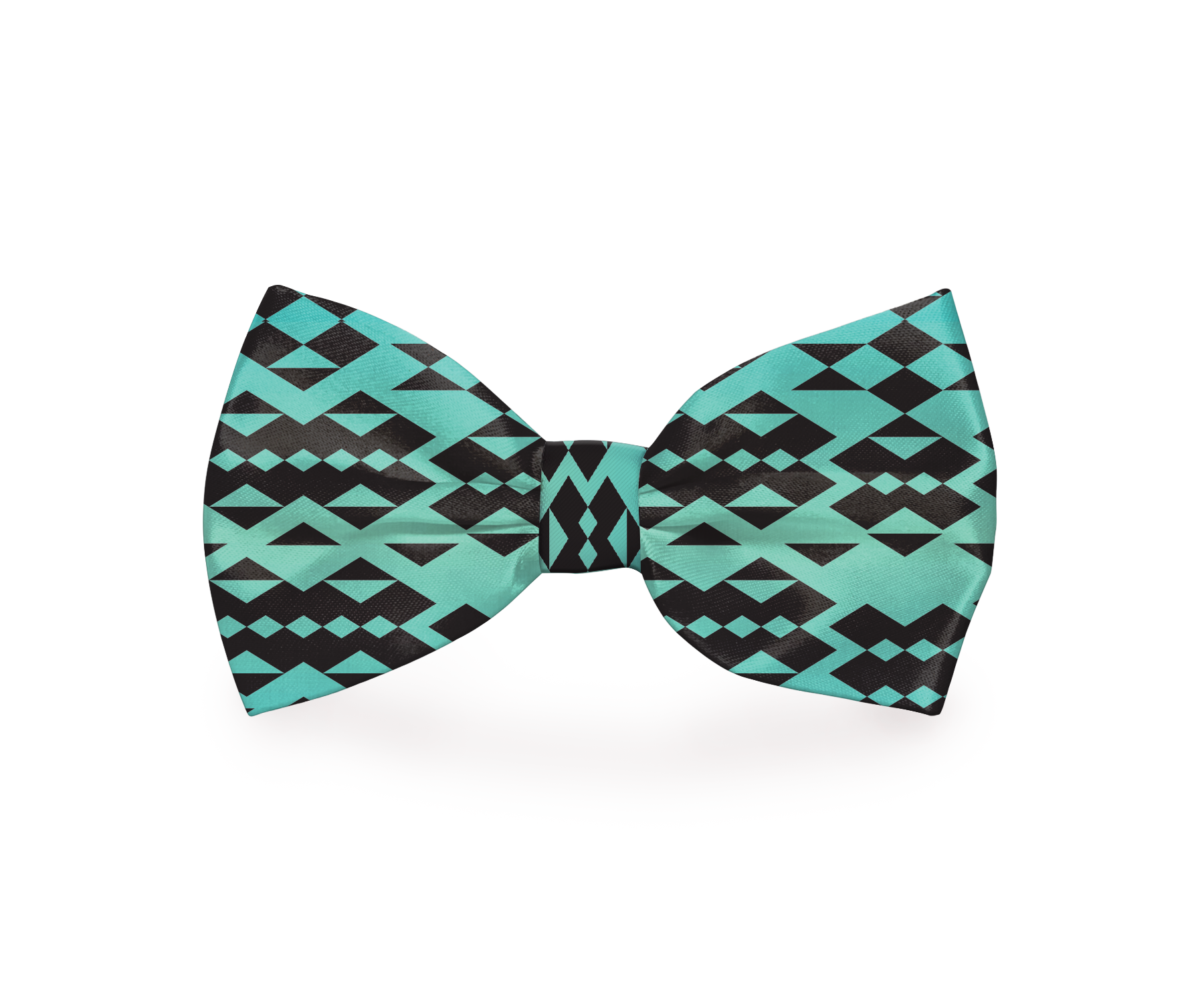 Tribe Turquoise Dog Bow Tie